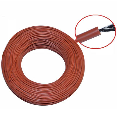 Buon prezzo Il silicone della fibra del carbonio ha isolato il cavo generale del riscaldamento del cavo 12K 33ohm di riscaldamento a pavimento Online
