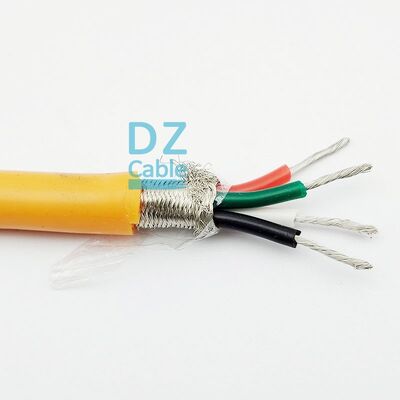 Buon prezzo Cable di silicone flessibile con treccia multicorea schermata calore 180 arancione. Online
